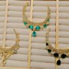 WhatsApp Image 2025-09-20 at 18.18.16_6fa67503 Elegant Gold-Plated Pink Stone Necklace Set with Earrings & Pendant