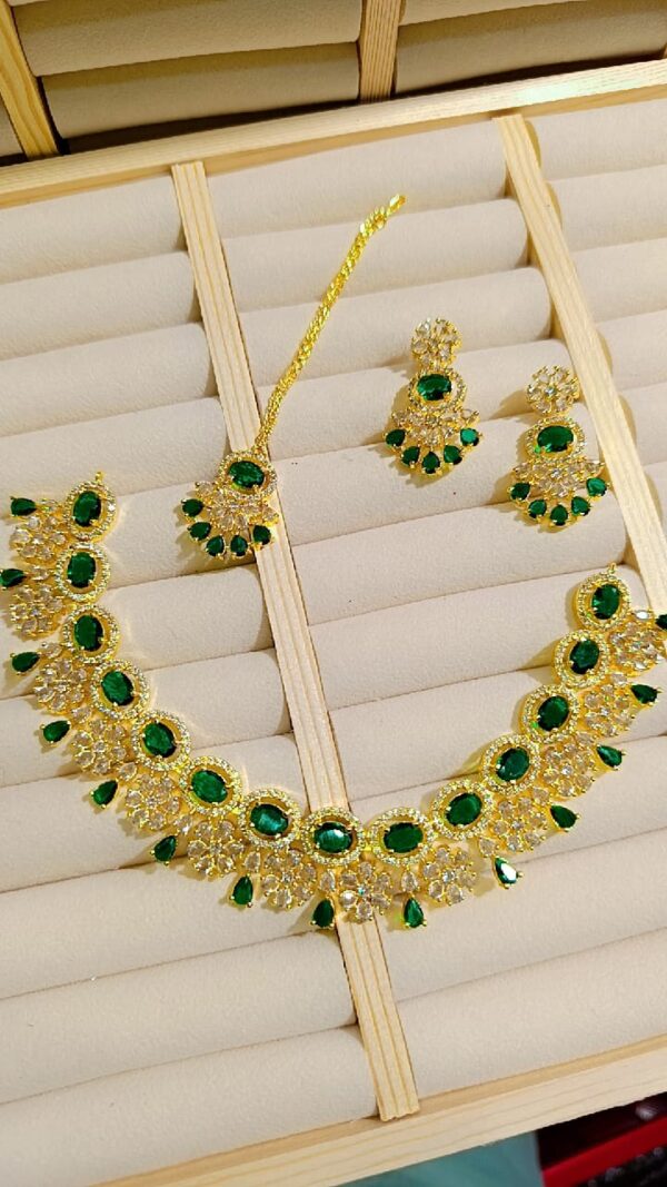 WhatsApp Image 2025-09-20 at 18.18.30_3946edfe Elegant Gold-Plated Pink Stone Necklace Set with Earrings & Pendant