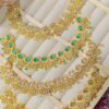 WhatsApp Image 2025-09-20 at 18.18.32_33cdf61e Elegant Gold-Plated Pink Stone Necklace Set with Earrings & Pendant