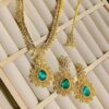 WhatsApp Image 2025-09-20 at 18.18.38_72b15cf5 Elegant Gold-Plated Pink Stone Necklace Set with Earrings & Pendant