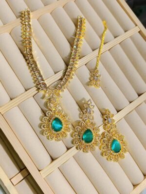 WhatsApp Image 2025-09-20 at 18.18.38_72b15cf5 Elegant Gold-Plated Pink Stone Necklace Set with Earrings & Pendant
