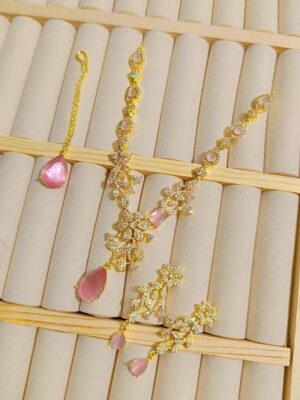 WhatsApp Image 2025-09-20 at 18.18.44_80d7662f Elegant Gold-Plated Pink Stone Necklace Set with Earrings & Pendant