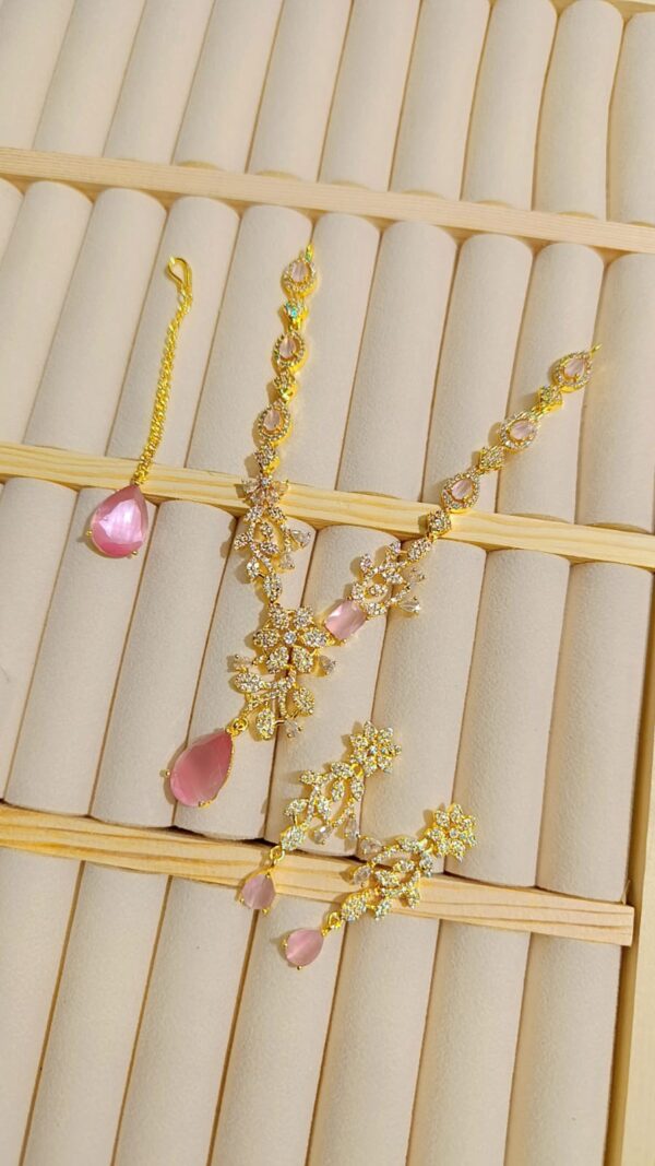 WhatsApp Image 2025-09-20 at 18.18.44_80d7662f Elegant Gold-Plated Pink Stone Necklace Set with Earrings & Pendant