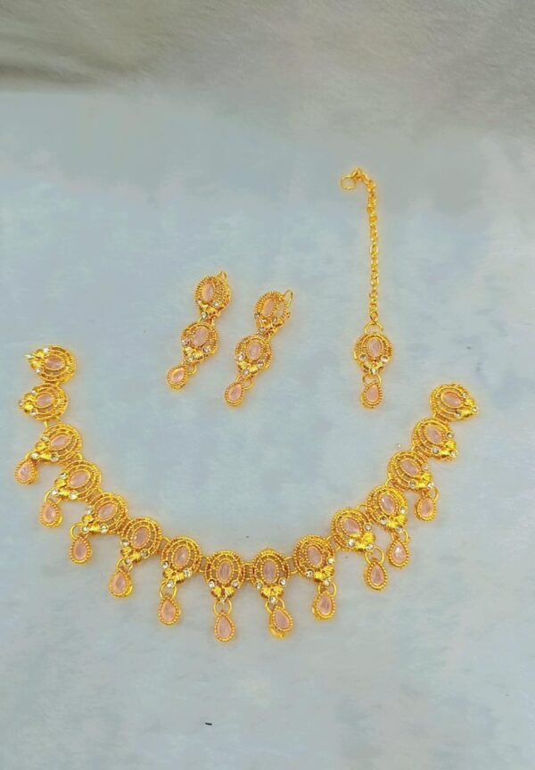 WhatsApp Image 2025-09-23 at 11.52.54_5cbd1439 Elegant Gold-Plated Pink Stone Necklace Set with Earrings & Pendant